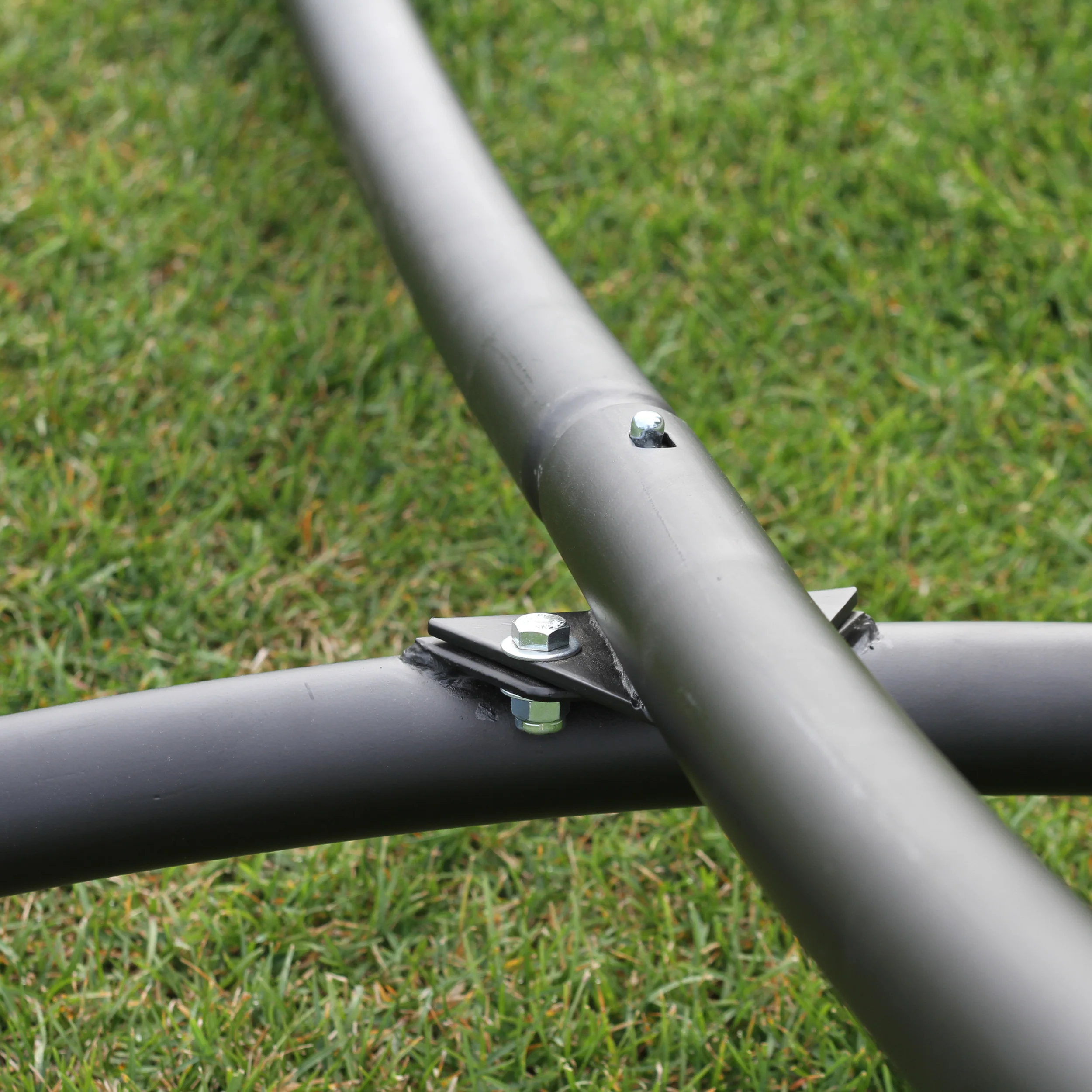 Steel Arc Hammock Stand (15ft/467cm) - Black - Image 6