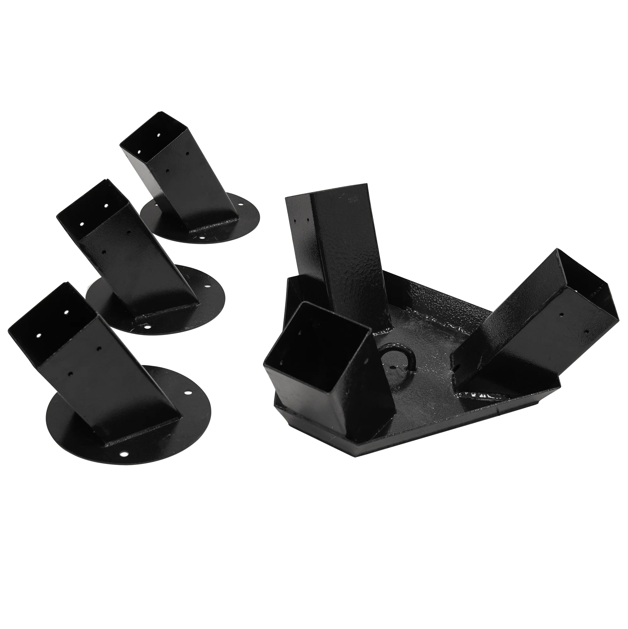 Steel Tripod BRAKITS for 4x4 Posts - Black - Image 5