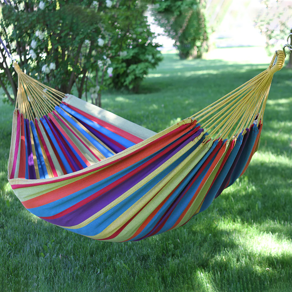 Brazilian Style Cotton Hammock - Tropical - Image 3