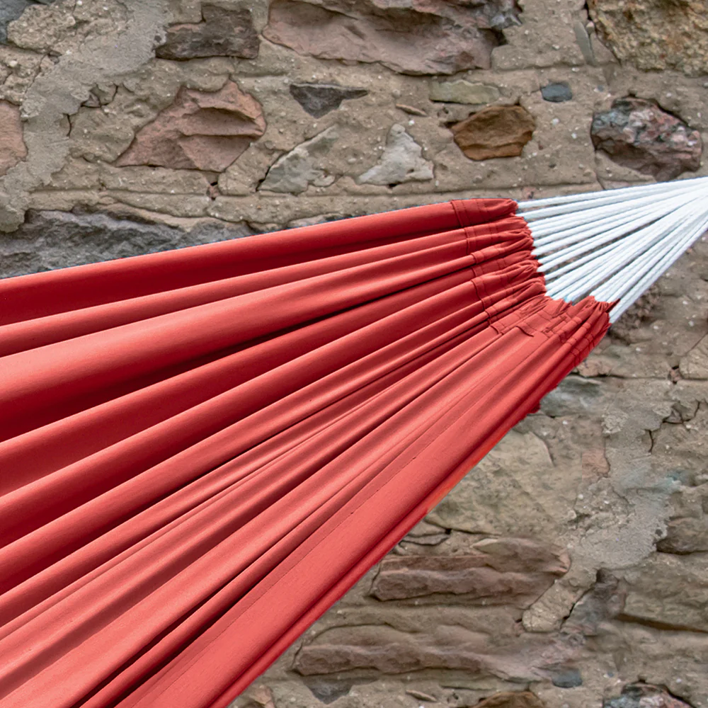 Brazilian Style Sunbrella® Hammock - Coral - Image 5