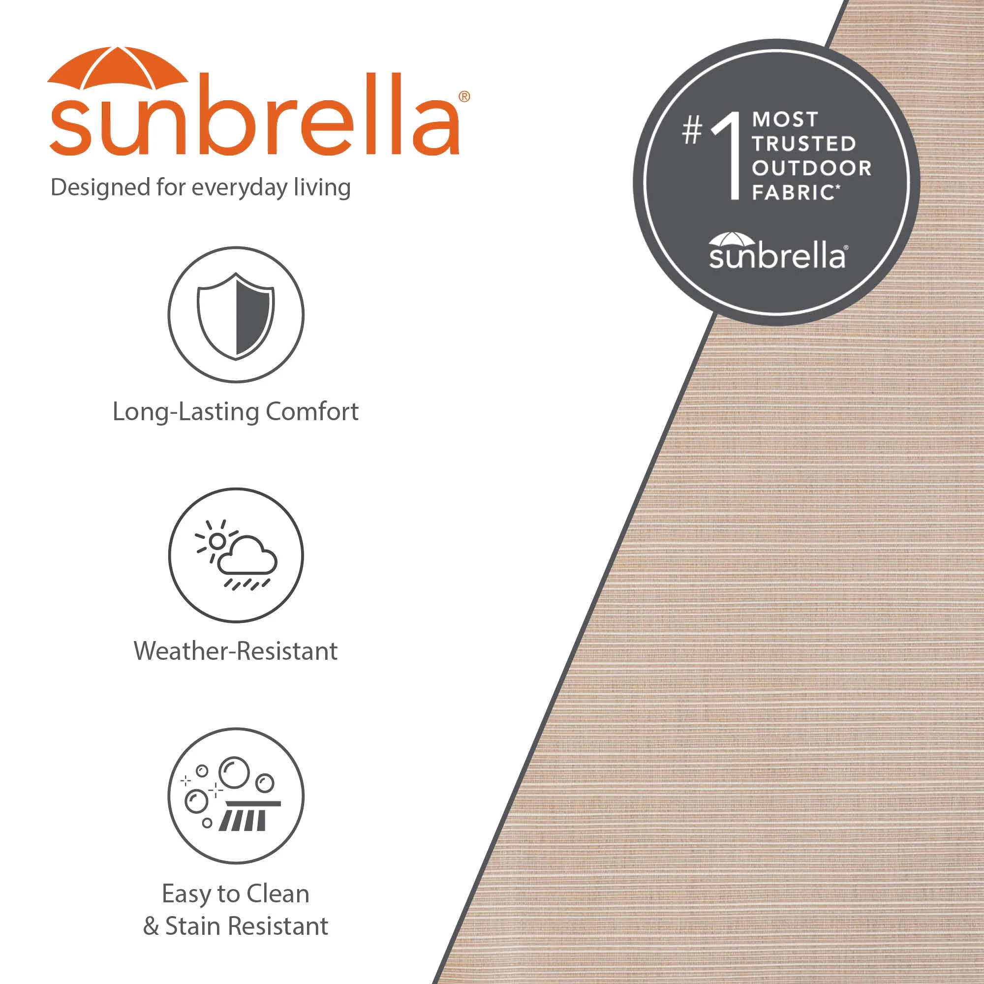 Brazilian Style Sunbrella® Hammock - Sand - Image 7