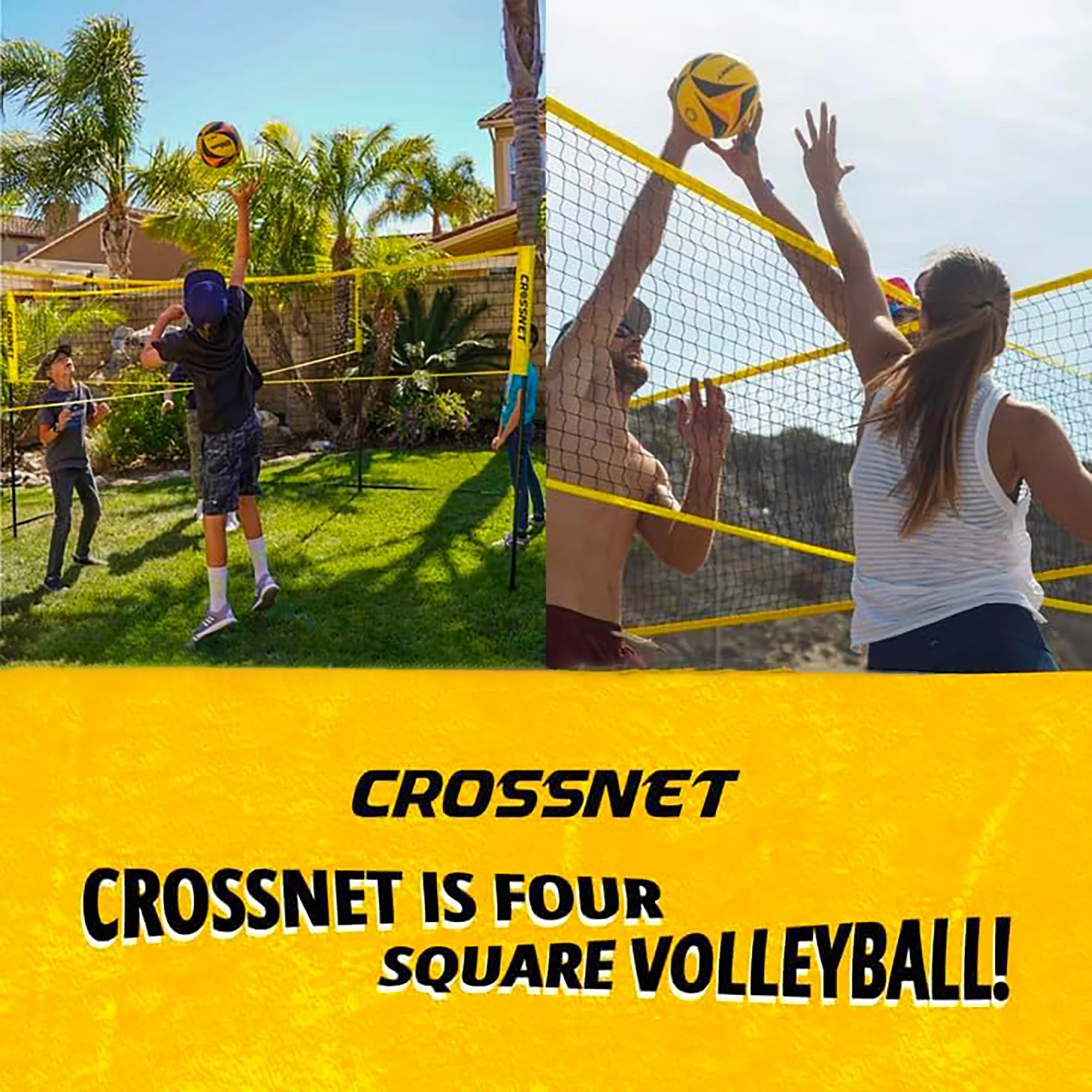 CROSSNET® 4-Square Volleyball Game - Image 5