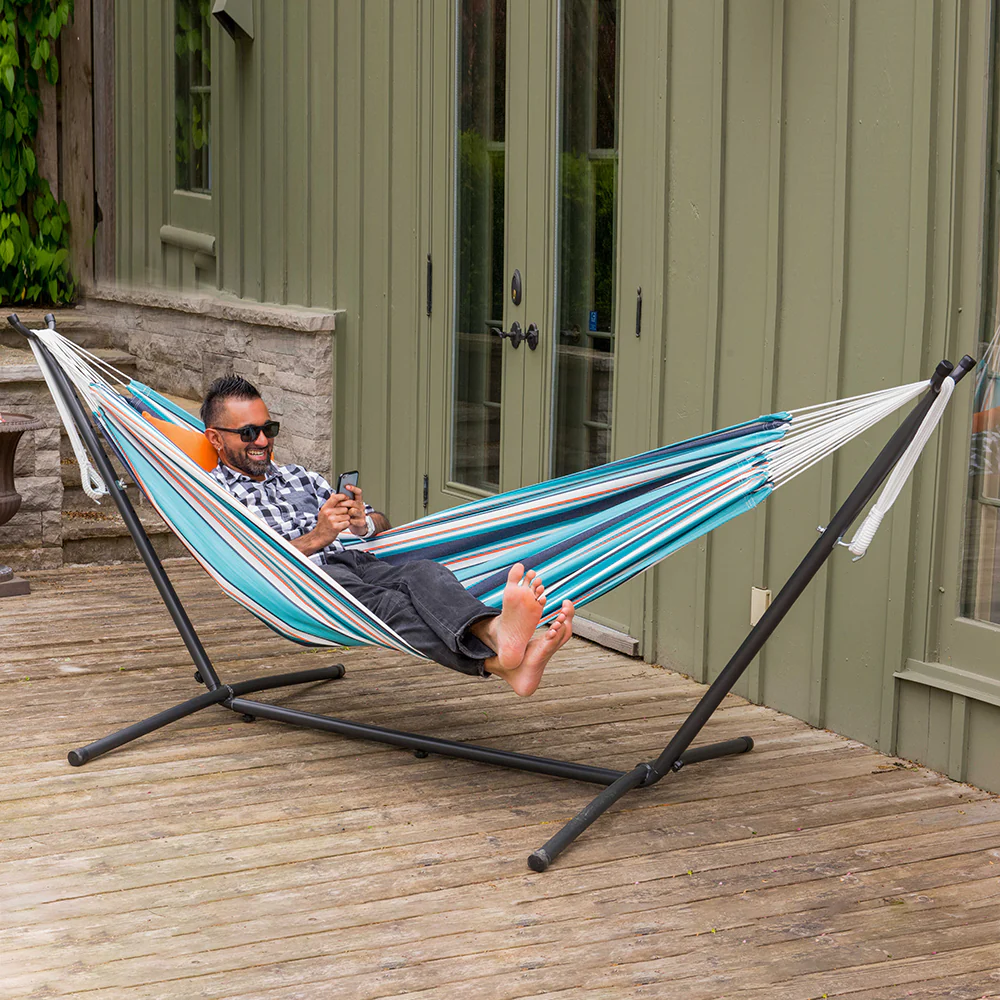 Double Sunbrella® Hammock with Stand (9ft/280cm) - Token Surfside - Image 3