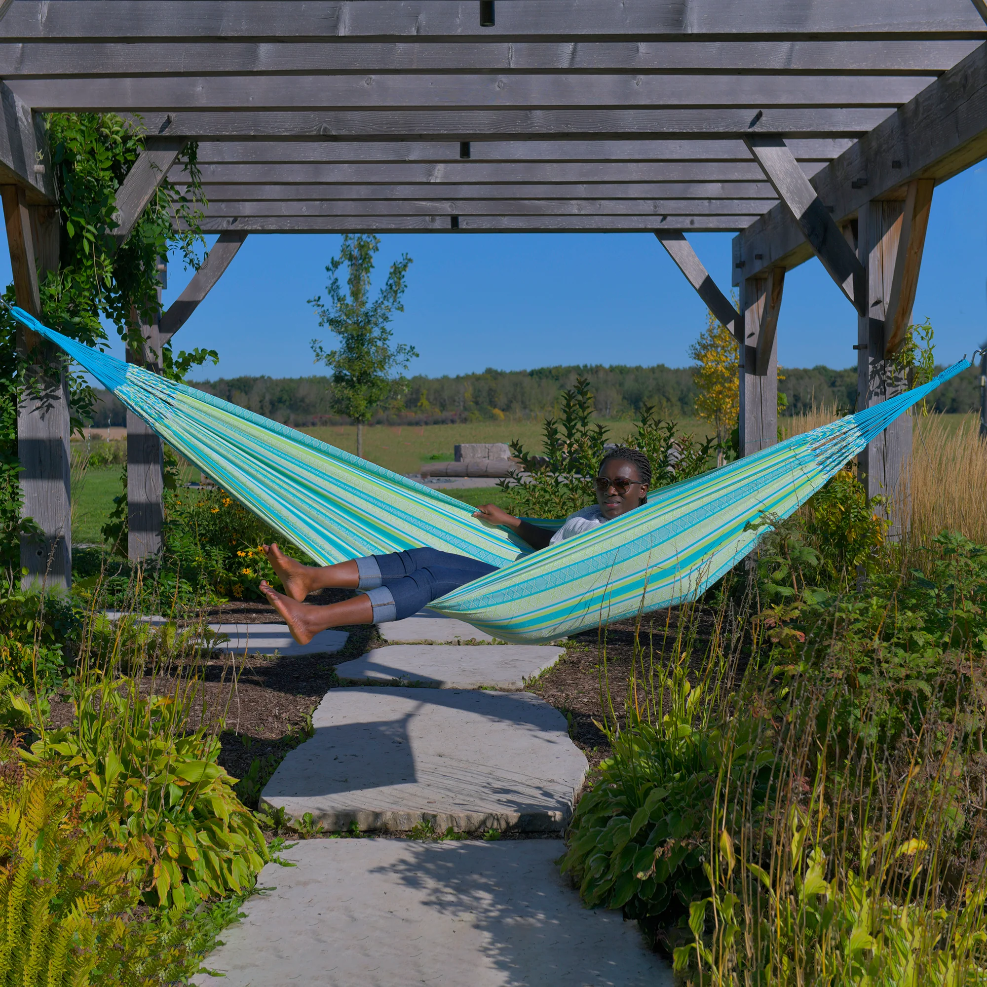 Latin Double Cotton Hammock - Callaina - Image 3