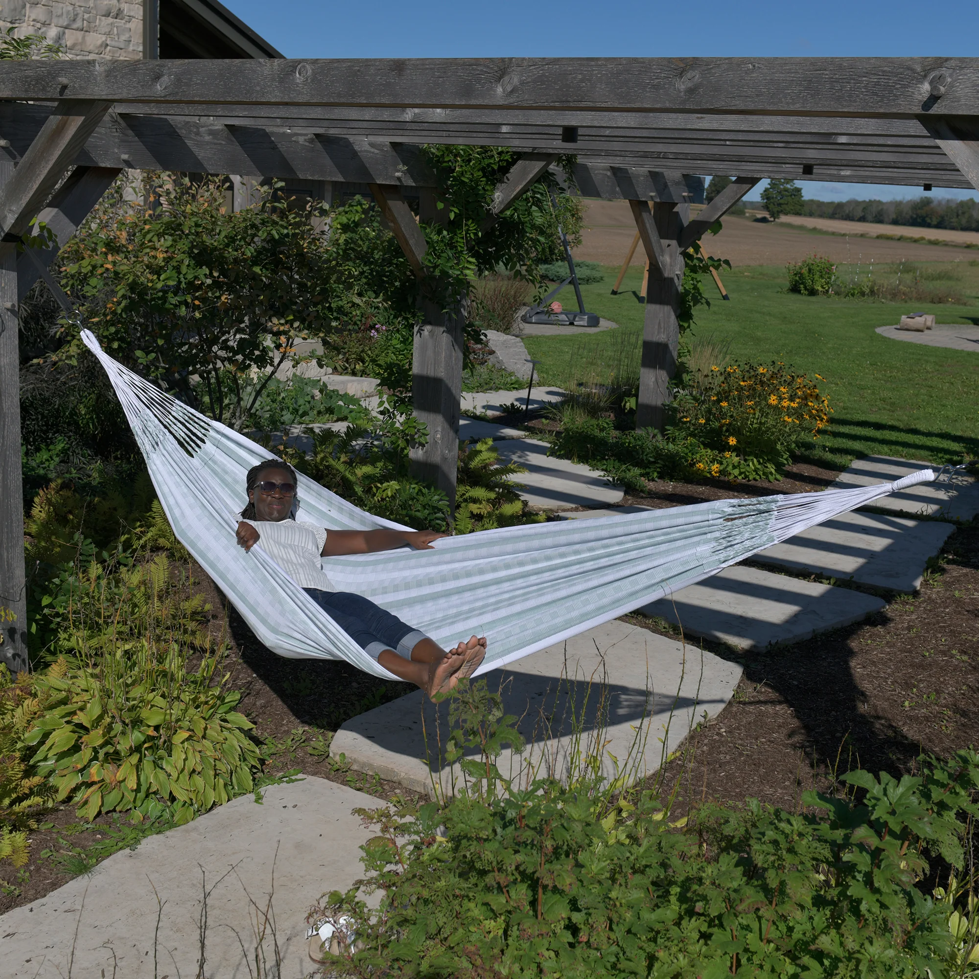 Latin Double Cotton Hammock - Pura - Image 4
