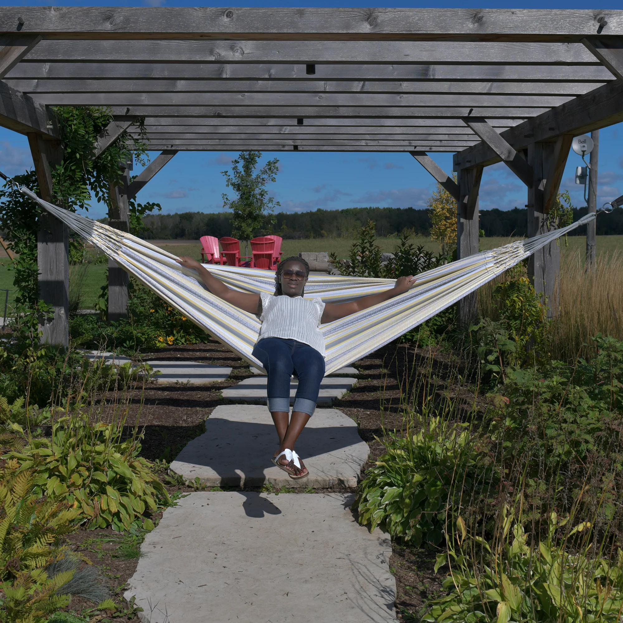 Latin Double Cotton Hammock - Solis - Image 4