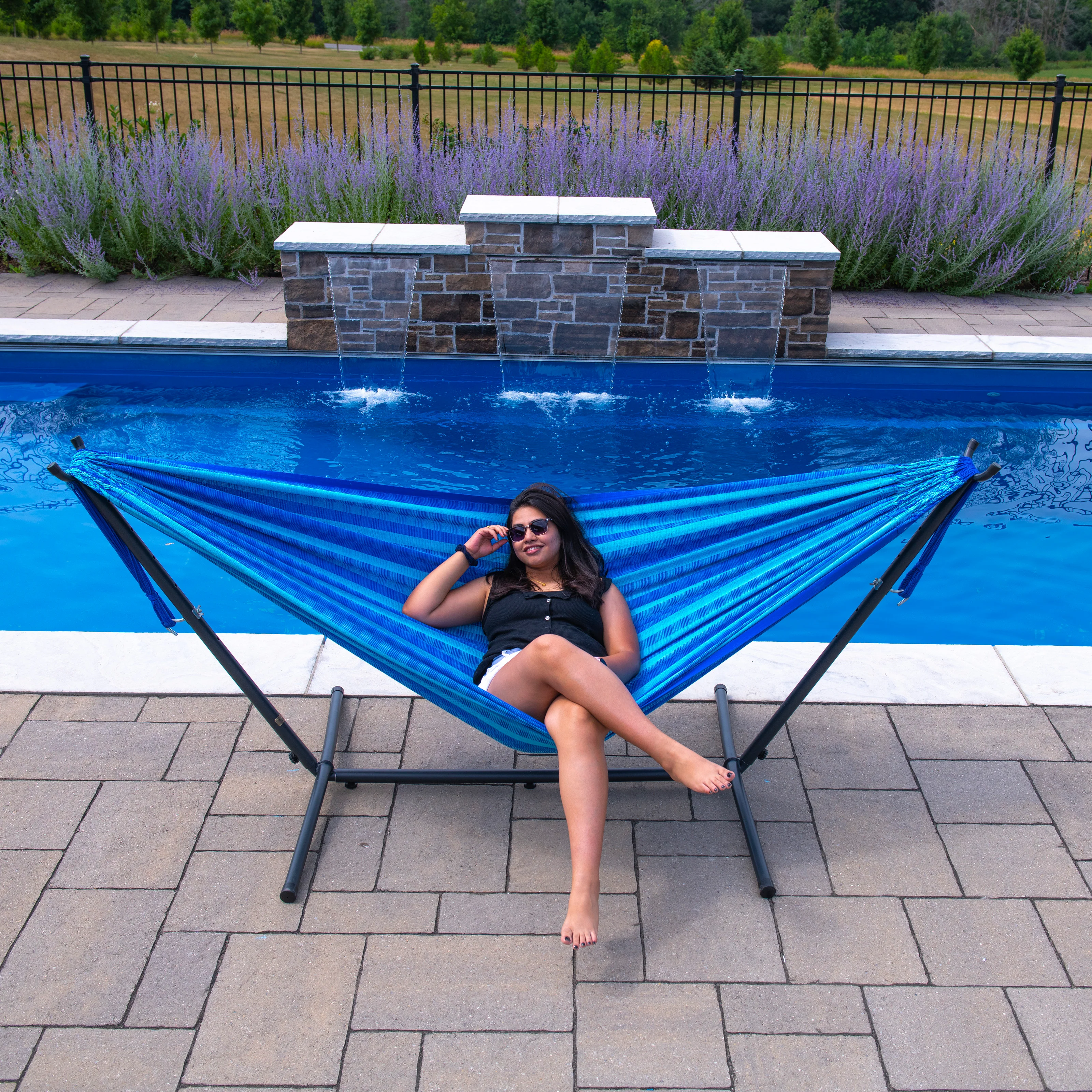 Latin Hammock with Stand (9ft/280cm) - Laguna - Image 2