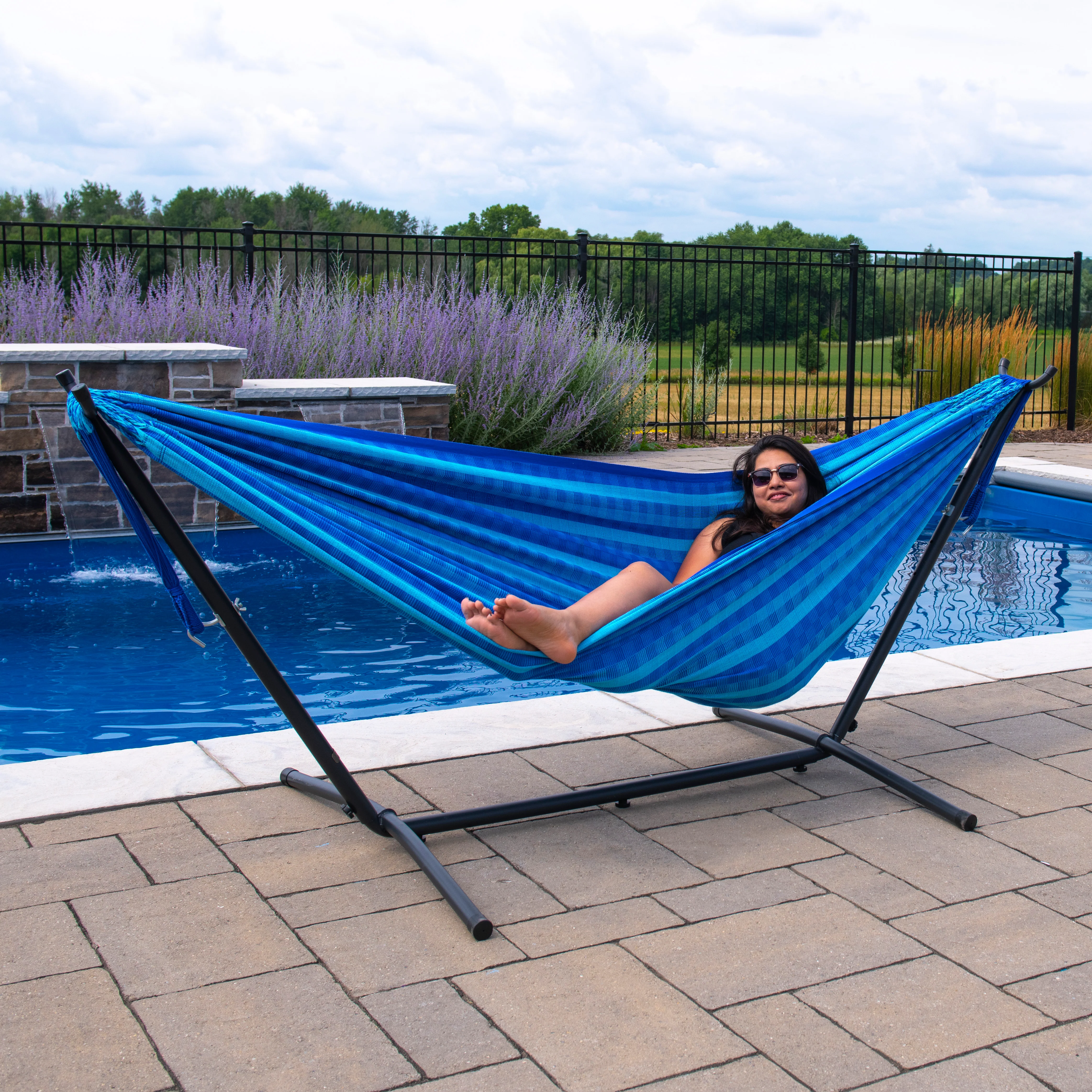 Latin Double Cotton Hammock - Laguna - Image 4