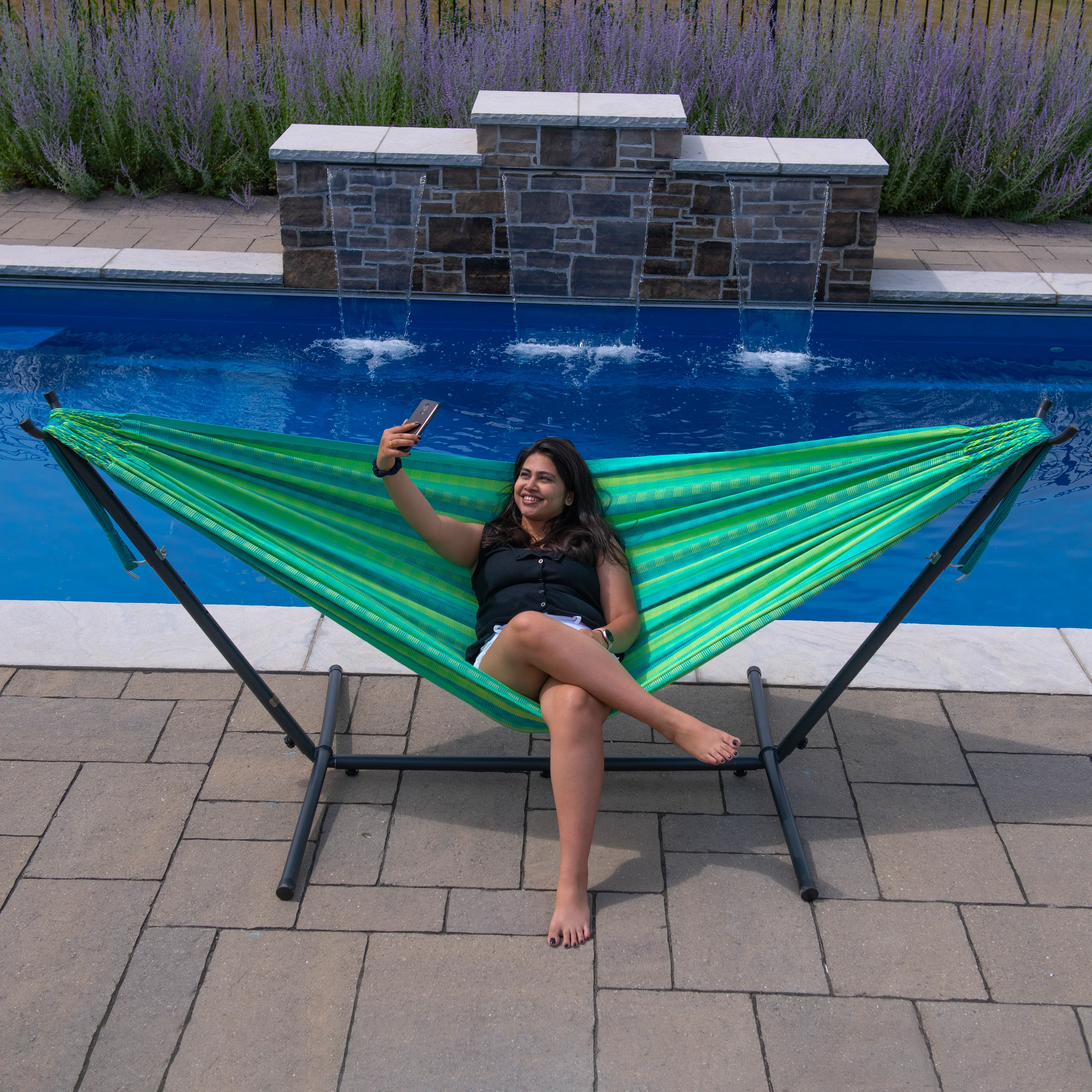 Latin Hammock with Stand (9ft/280cm) - Viridis - Image 3