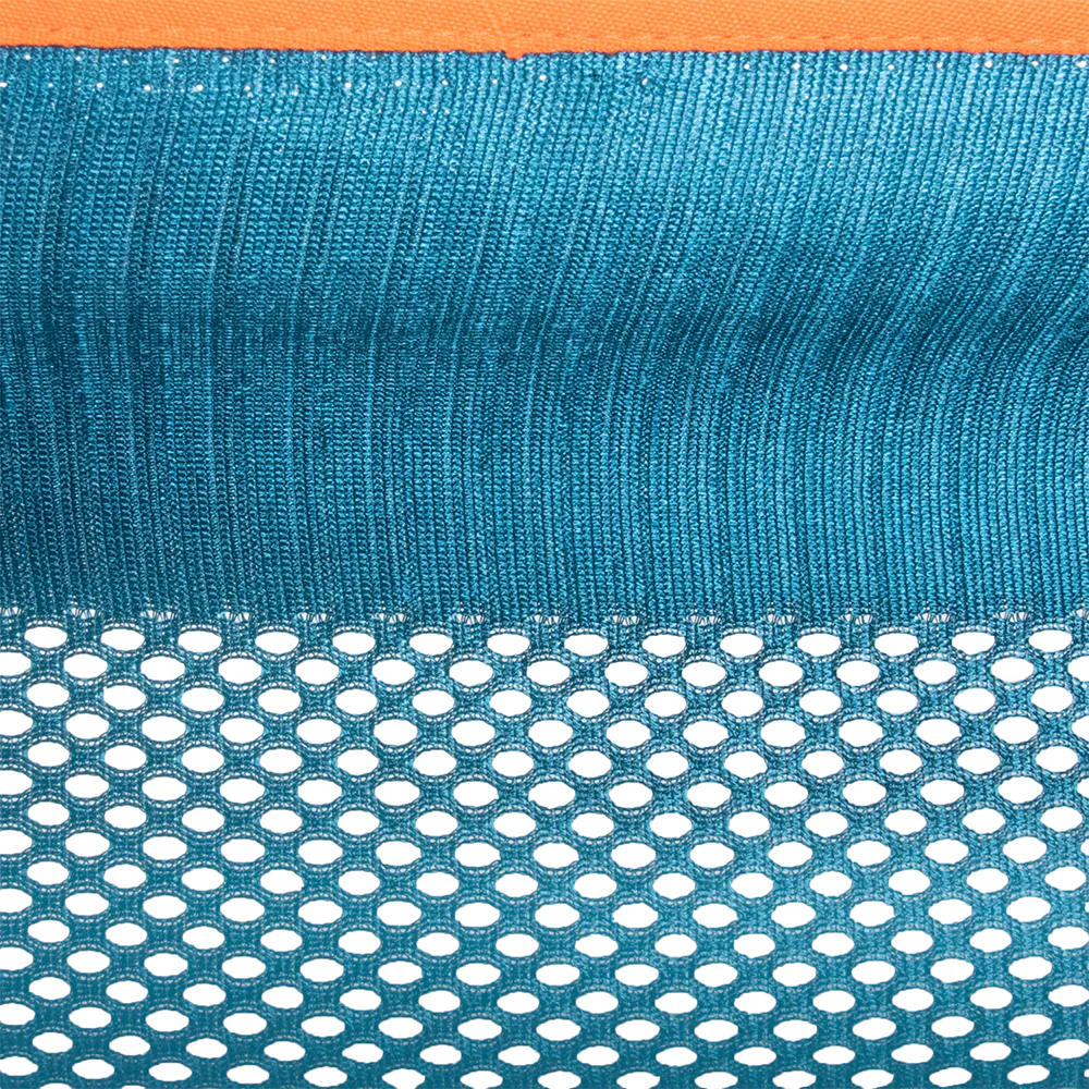 Mesh Camping Hammock - Turquoise & Orange - Image 6