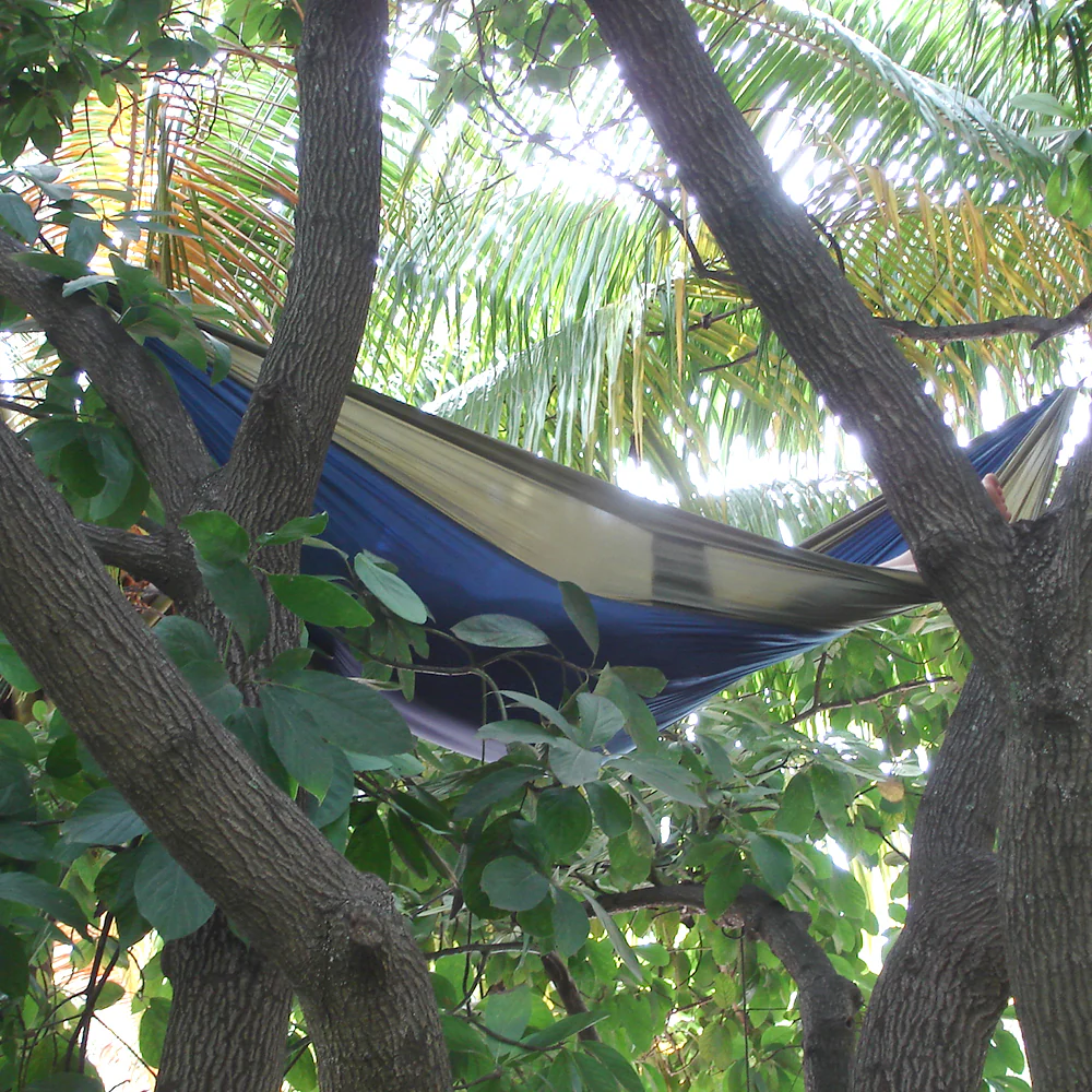 Parachute Camping Hammock - Navy & Olive - Image 2