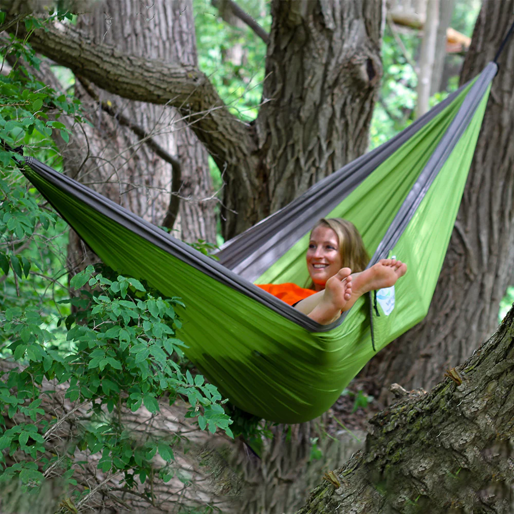 Parachute Camping Hammock - Apple & Storm - Image 4
