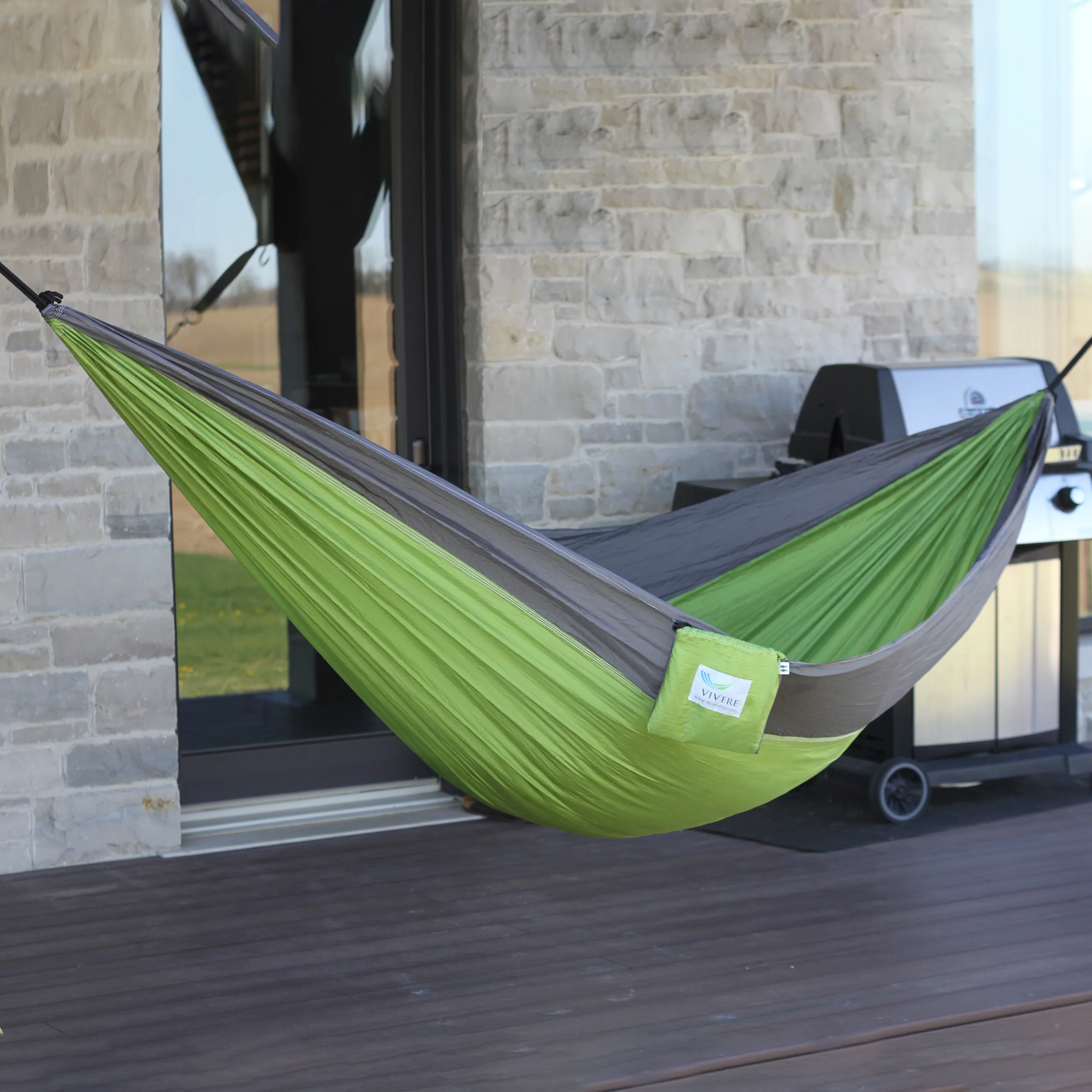 Parachute Camping Hammock - Apple & Storm - Image 5