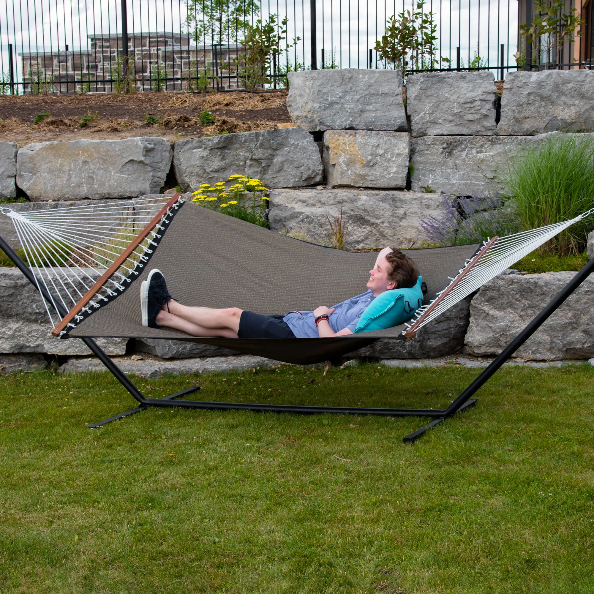 Poolside Spreader Bar Hammock - Sienna - Image 2