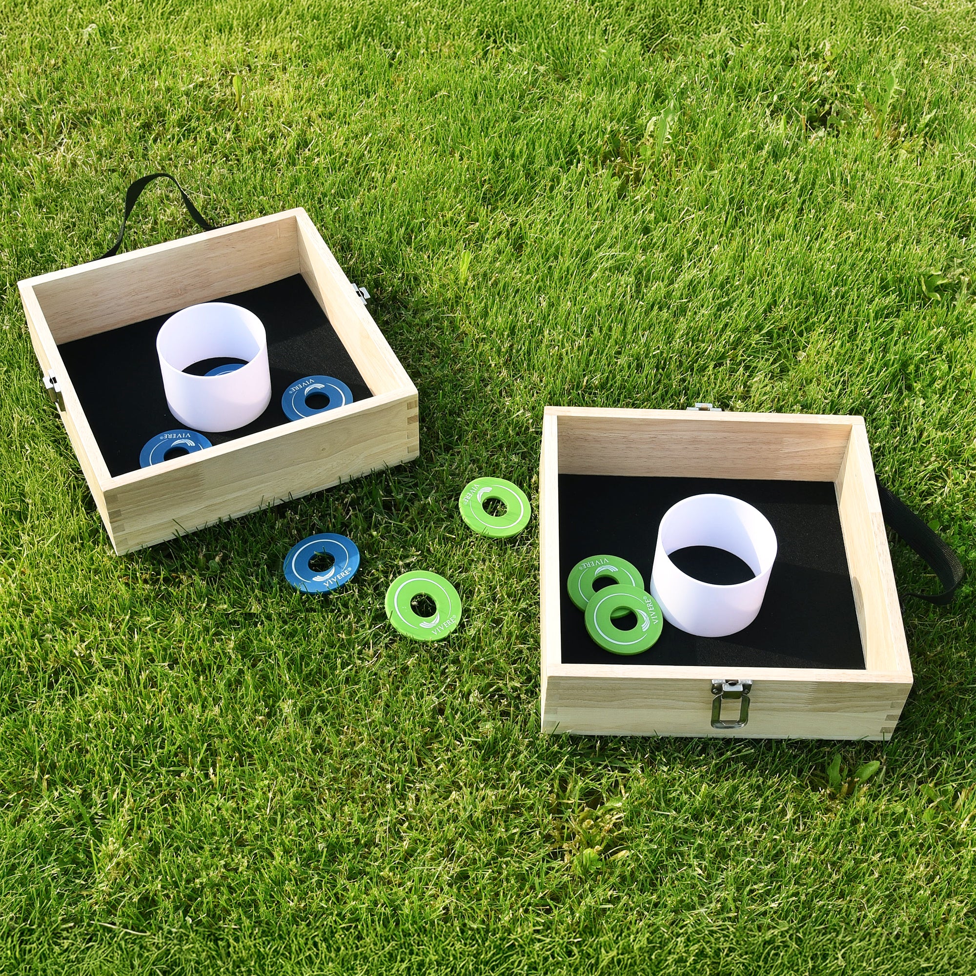 Washer Toss Tournament Edition Outdoor Game - Blue & Green - Image 2